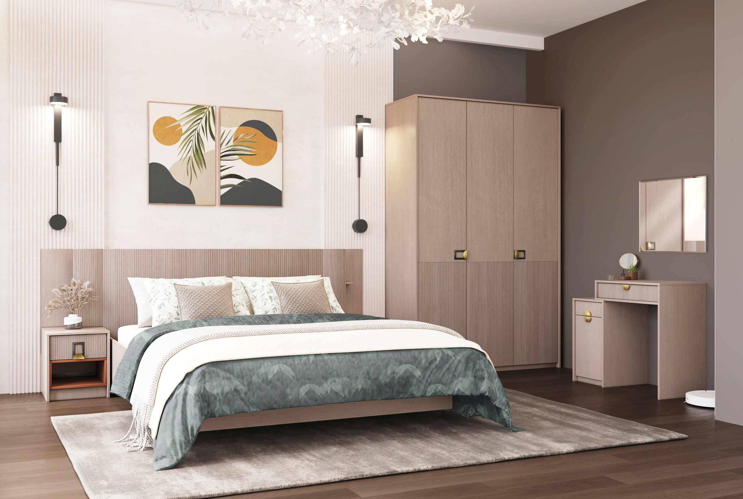 "Муза спальня" Стол универсальный №12, тира/кадена вуд