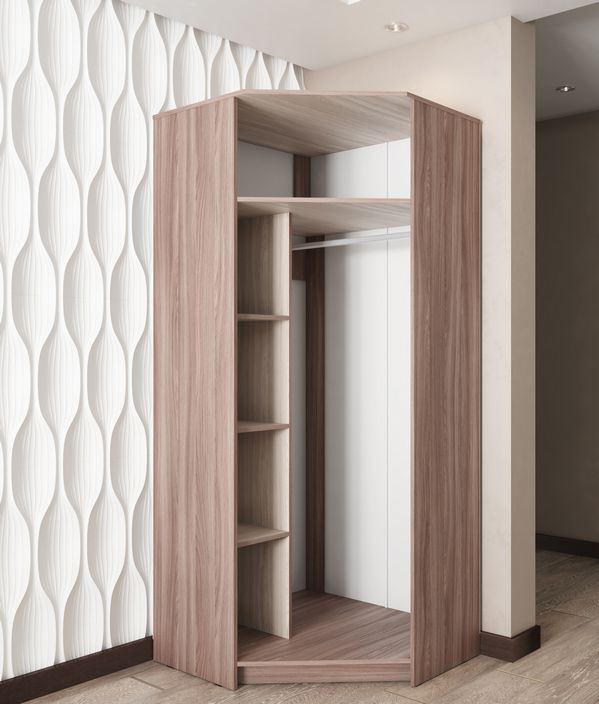 Шкаф угловой ШУ (2100*900*900), Шимо темный/шимо светлый