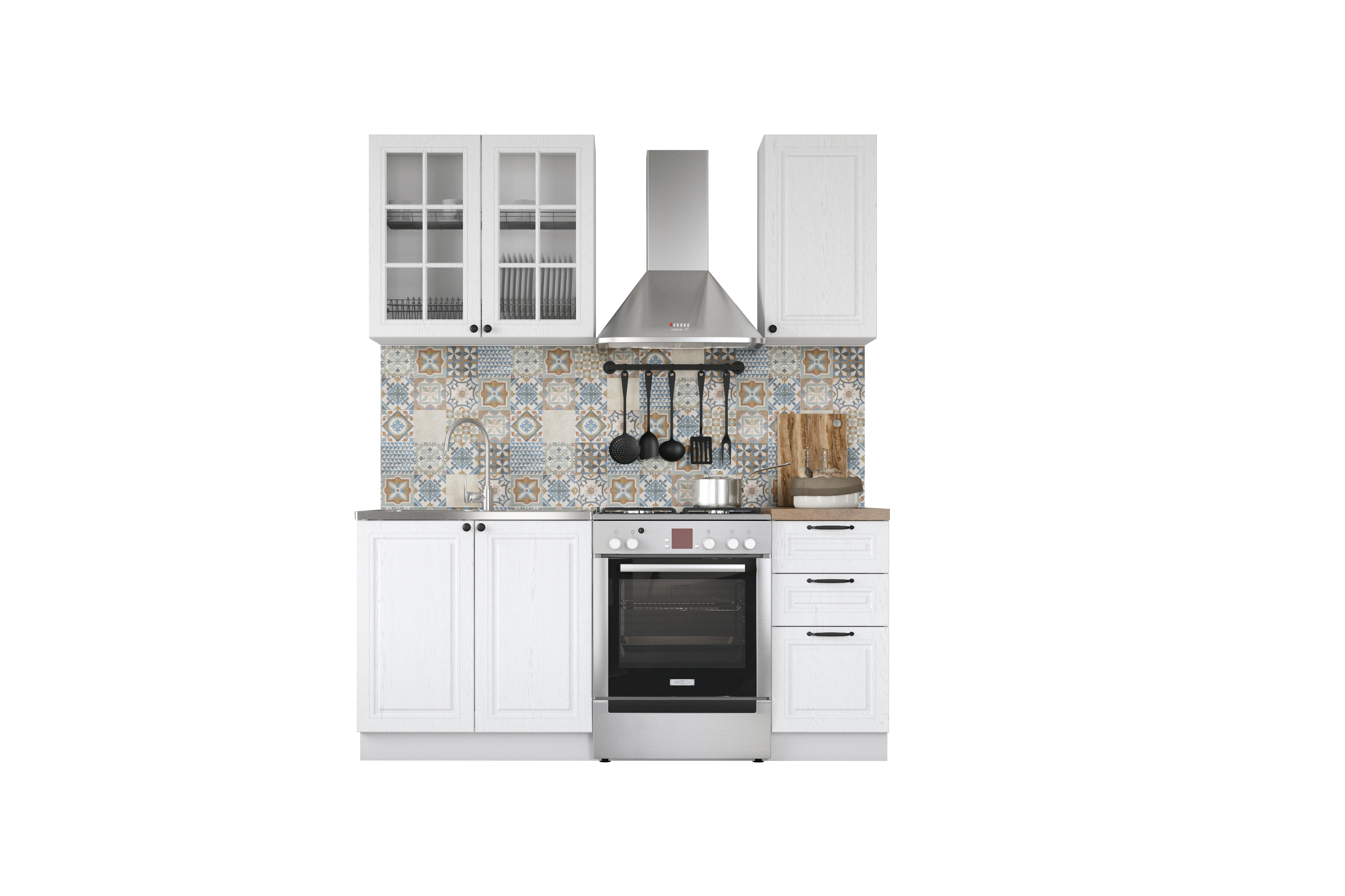 Кухня "Равенна Роял" Вайт 1,2м