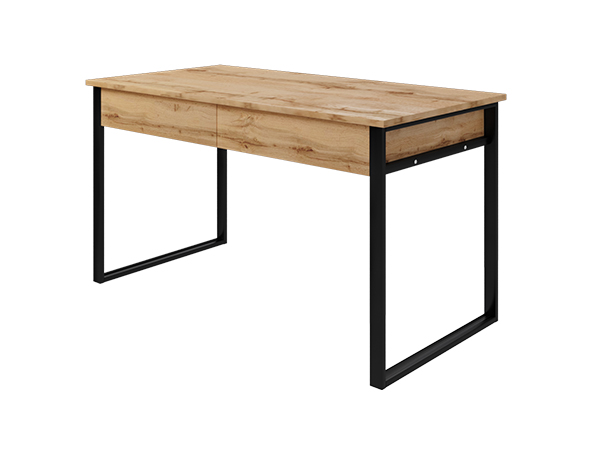 Стол письменный Ст043.0, ЛДСП Дуб Вотан/черный муар 0157/0009