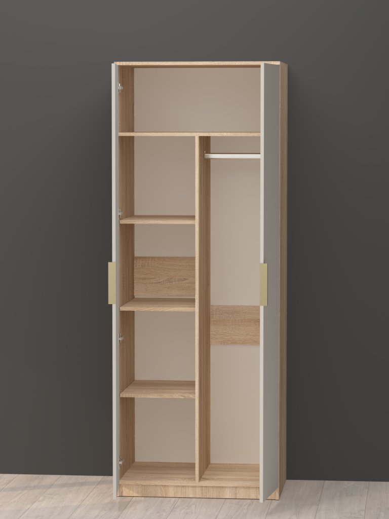 "Римини" Шкаф 2 двери с полками