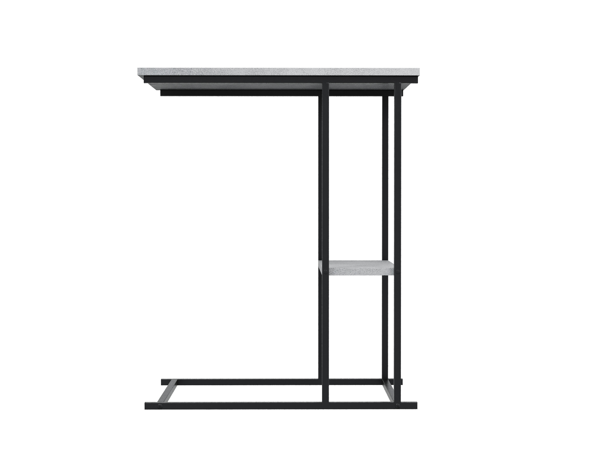 Стол журнальный №5 с полкой (СТ-5), Цемент