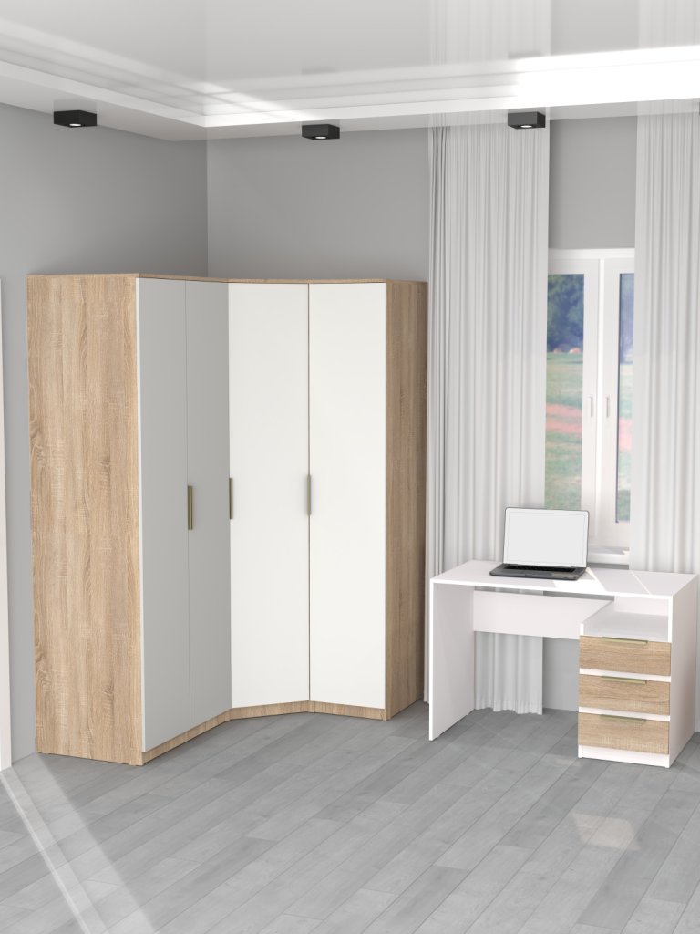 "Римини" Шкаф 2 двери с полками