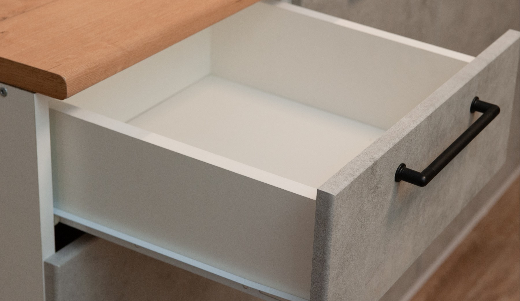 "Ника Лофт" Кухня 1,8м, Бетон лофт натуральный