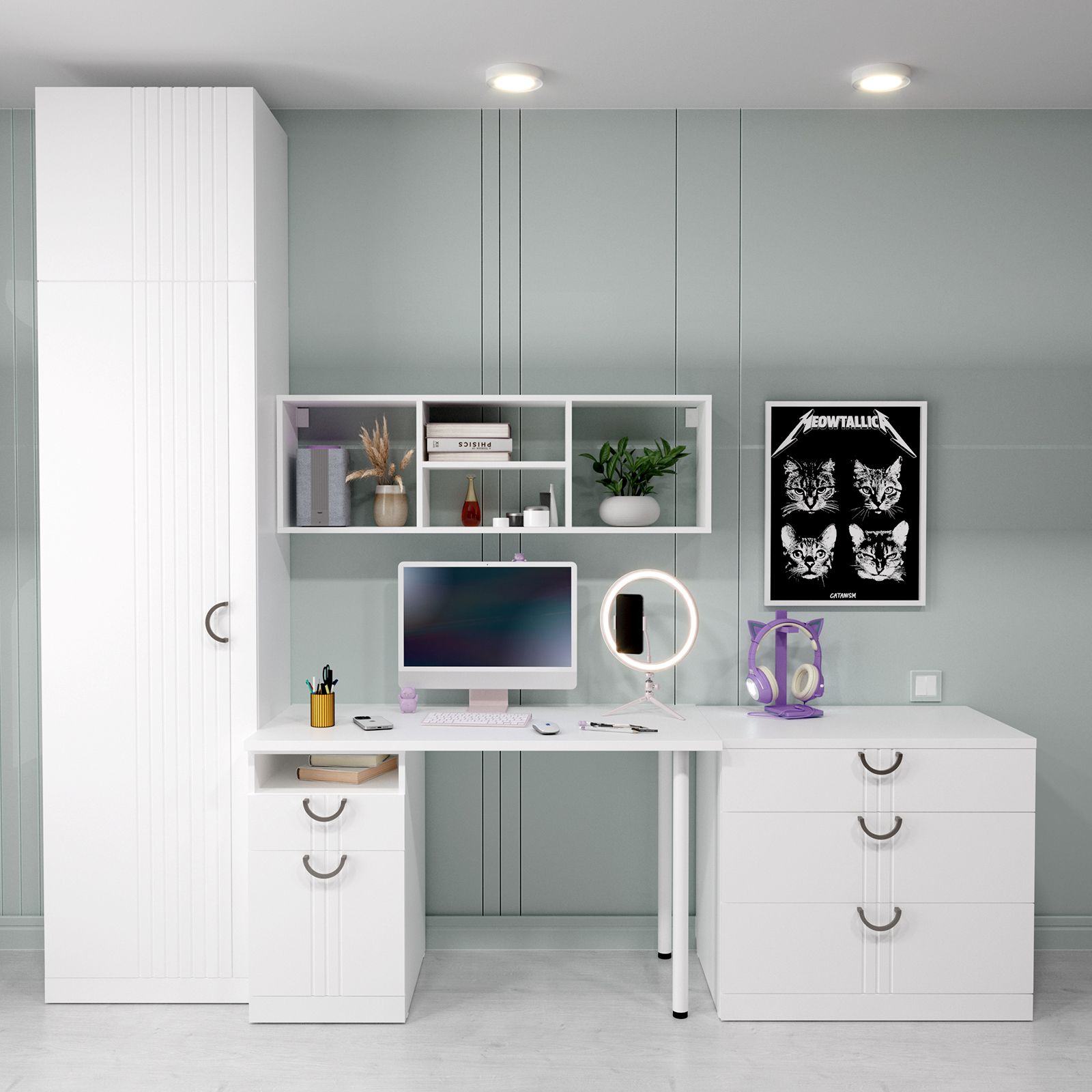 "Санти" Полка №7, белое сияние