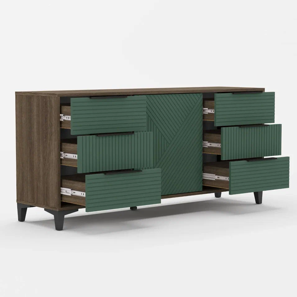 "Палау спальня" Комод, Табак/Эвкалипт софт