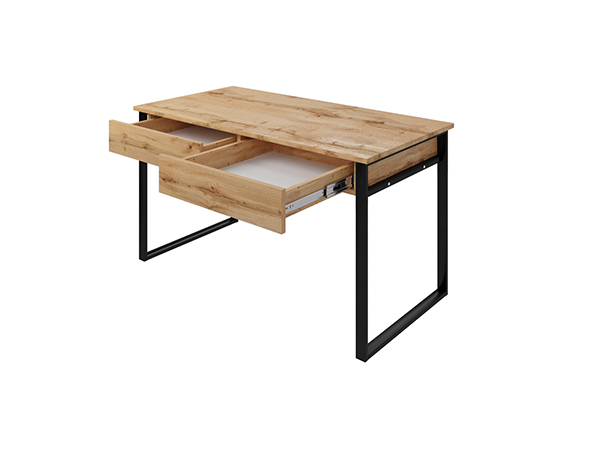 Стол письменный Ст043.0, ЛДСП Дуб Вотан/черный муар 0157/0009