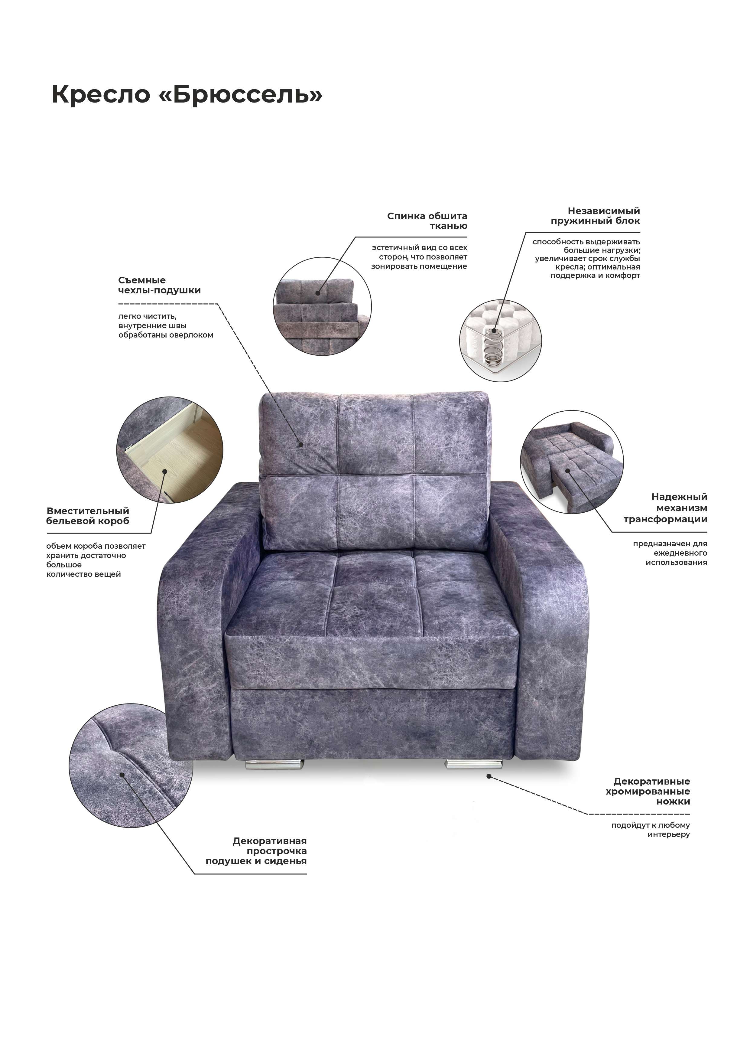 "Брюссель" Кресло, 2кат.