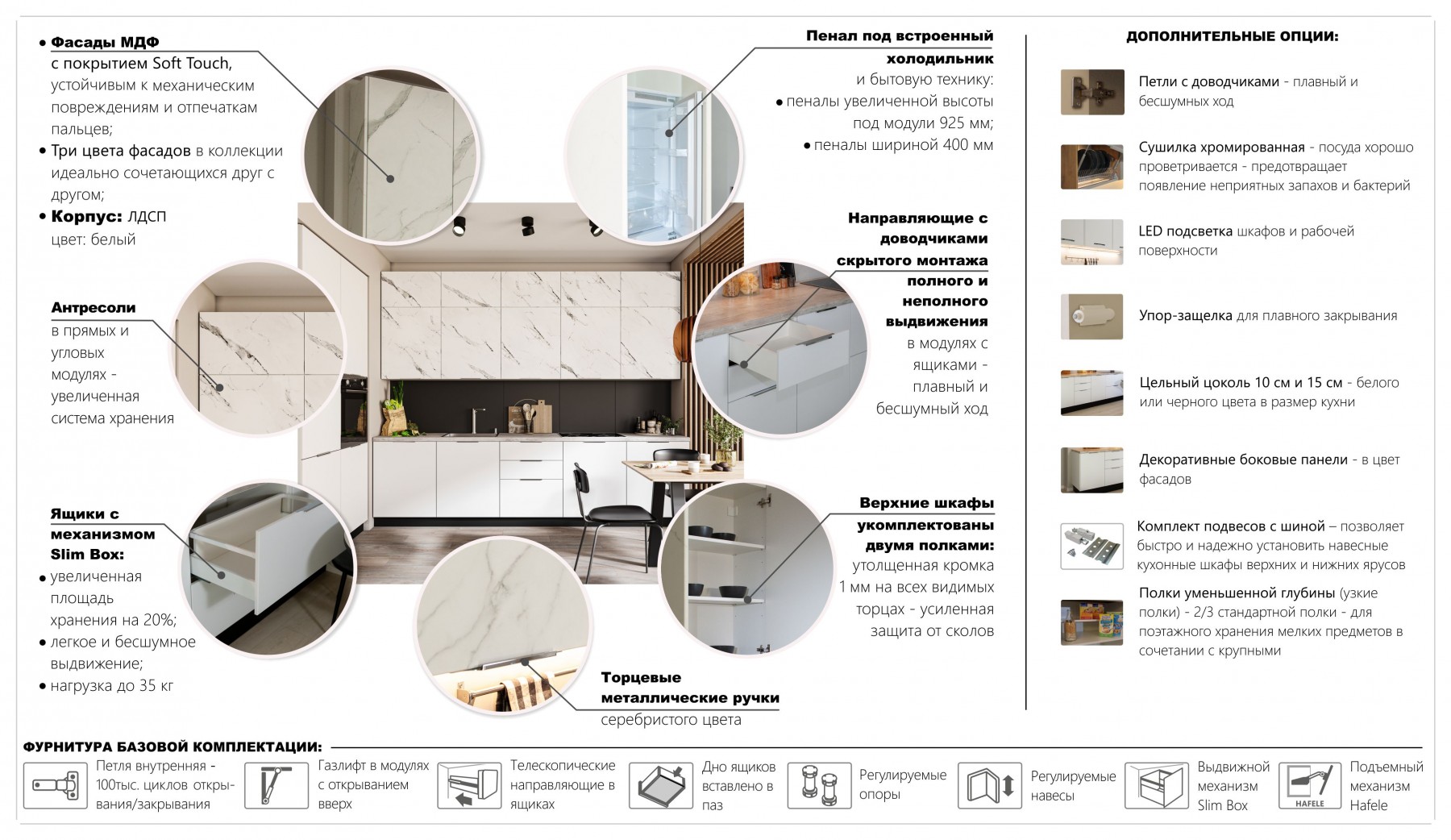 Кухня Равенна Тренд Софт 1,2м