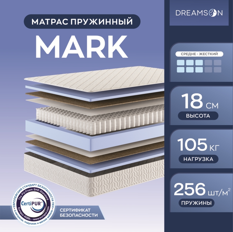 Матрас "Mark жаккард" 1200*1950