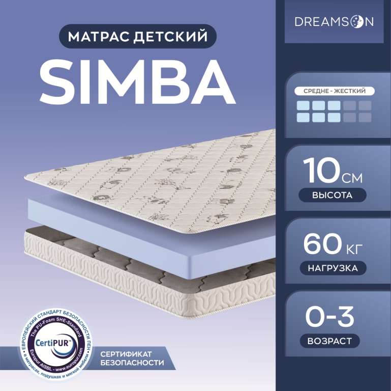 Матрас "Simba жаккард" 1400*2000
