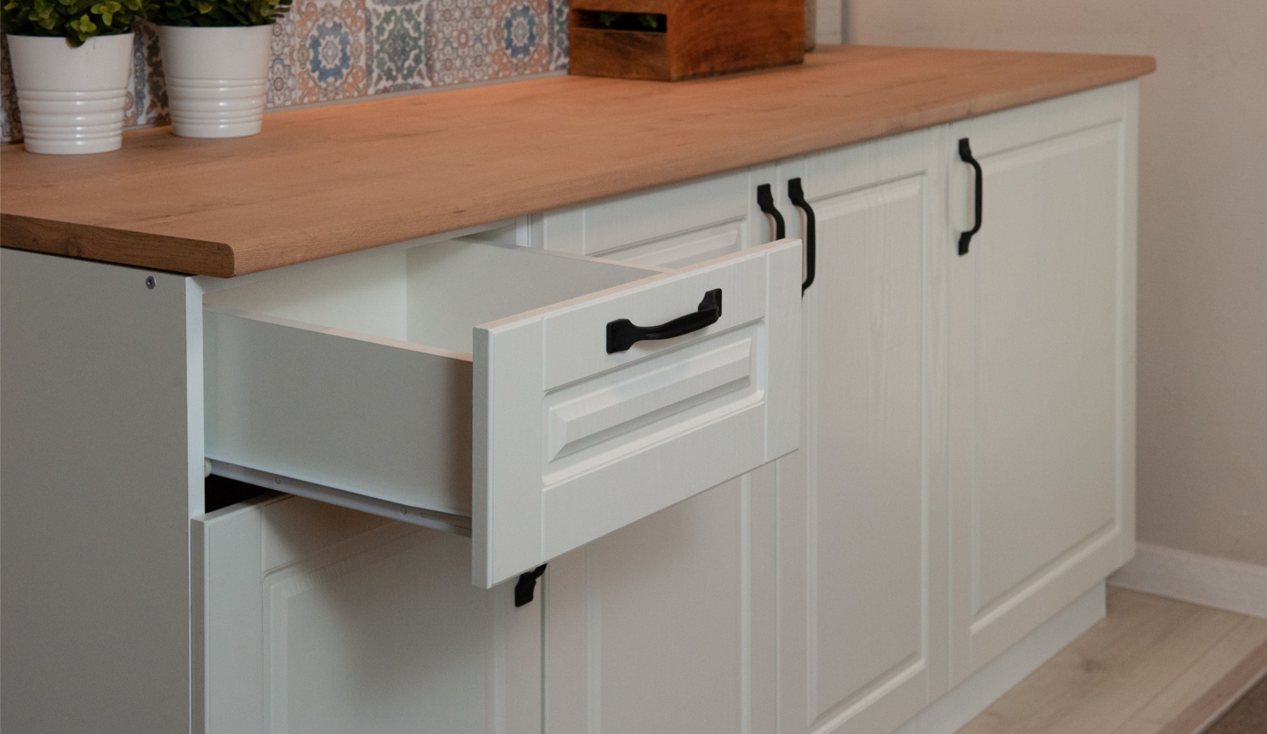 "Ника Классика" Кухня 1,8м, Белое дерево