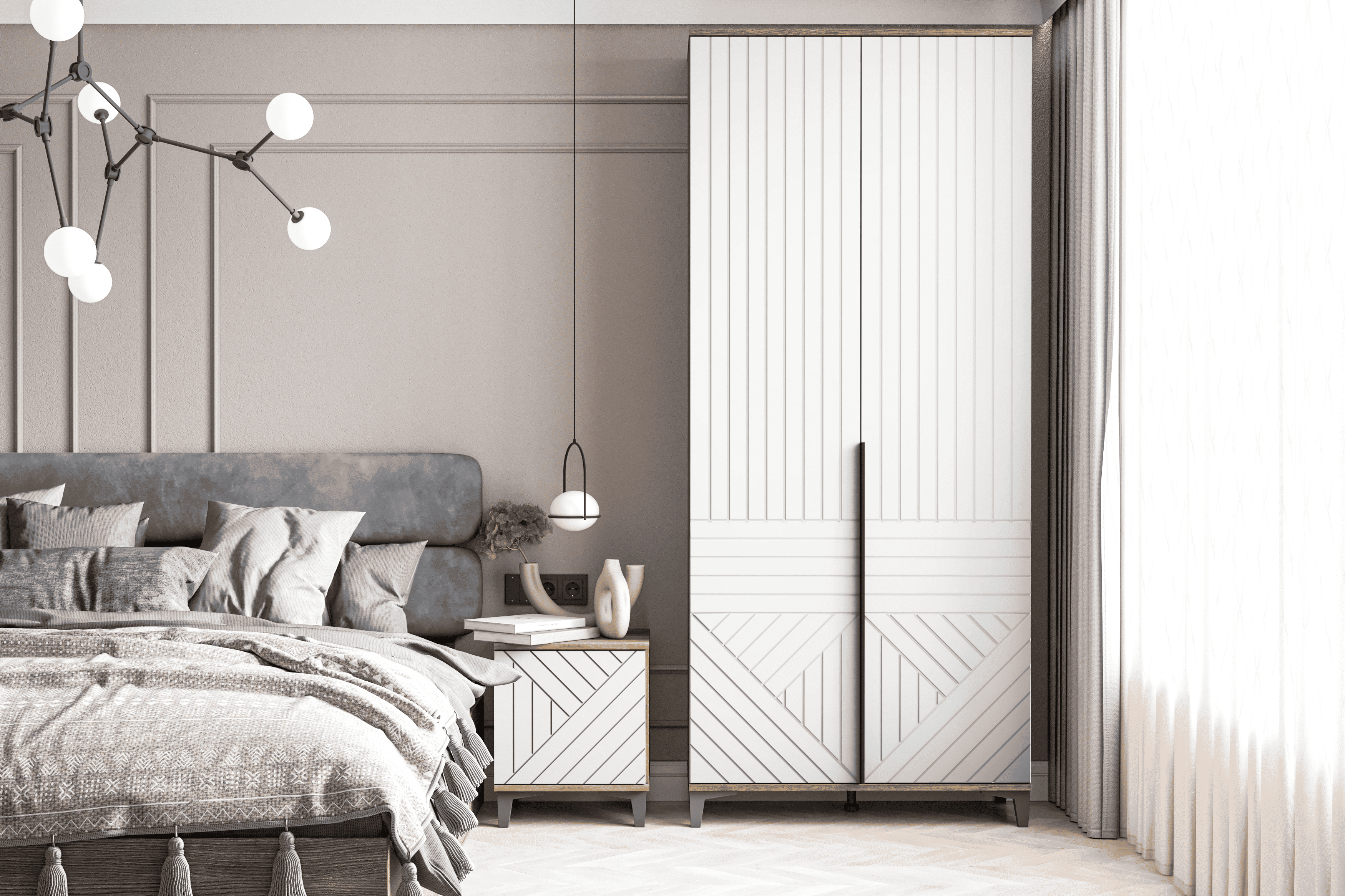 Спальня "Палау" белая