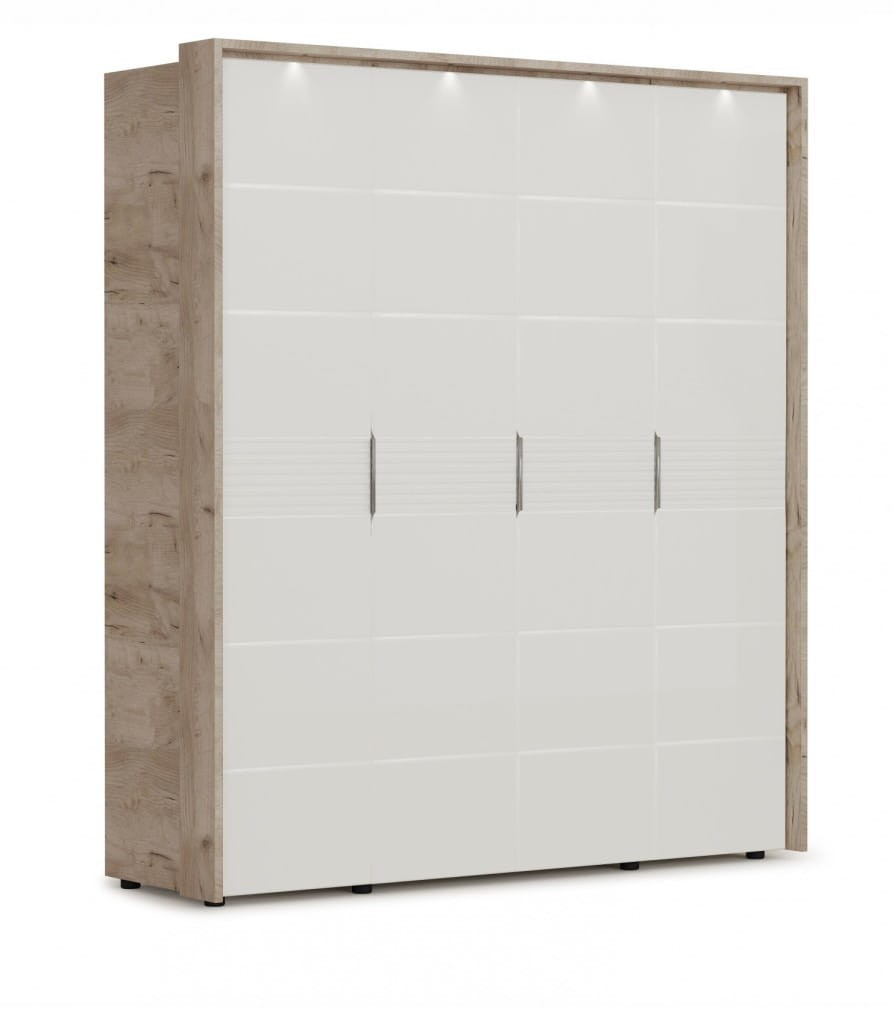 "Спальня Джулия" Портал шкафа 4-х дверного , Дуб крафт серый