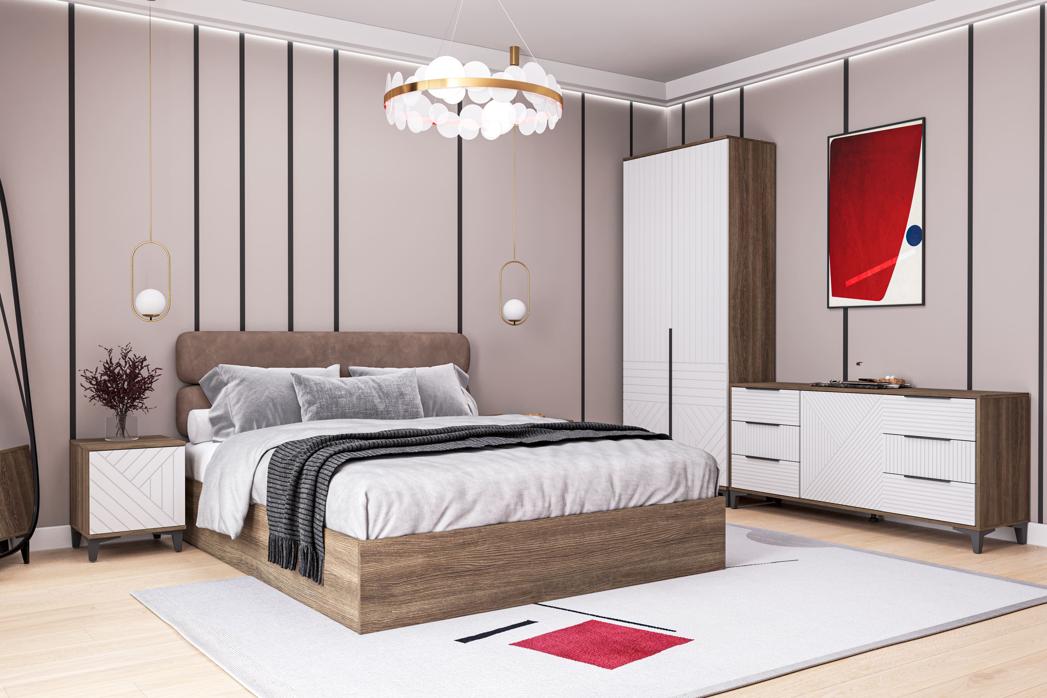 Спальня "Палау" белая