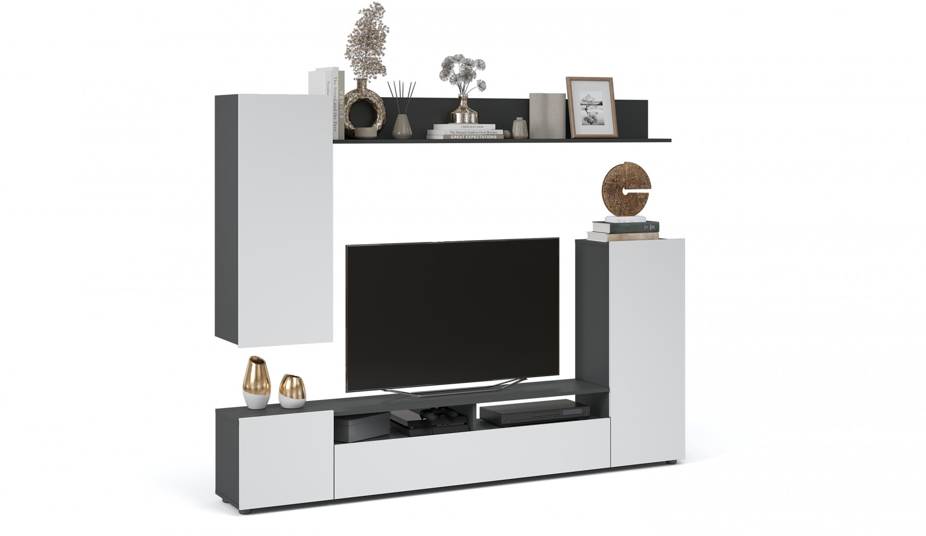 "Нео" Гостиная, Антрацит/Белый