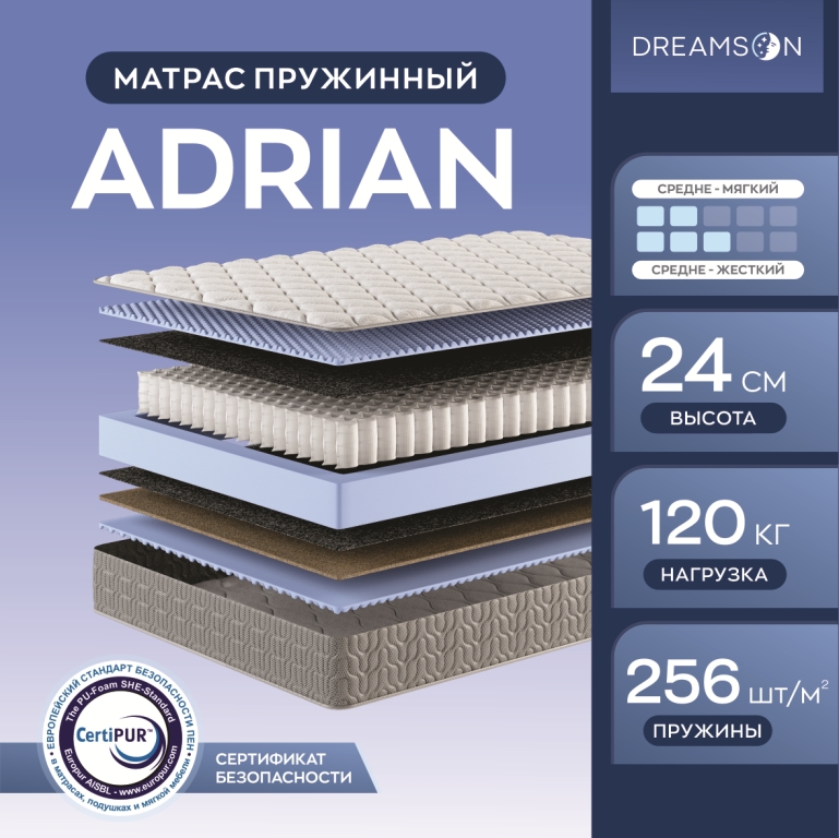 Матрас "Adrian трикотаж" 800*1900