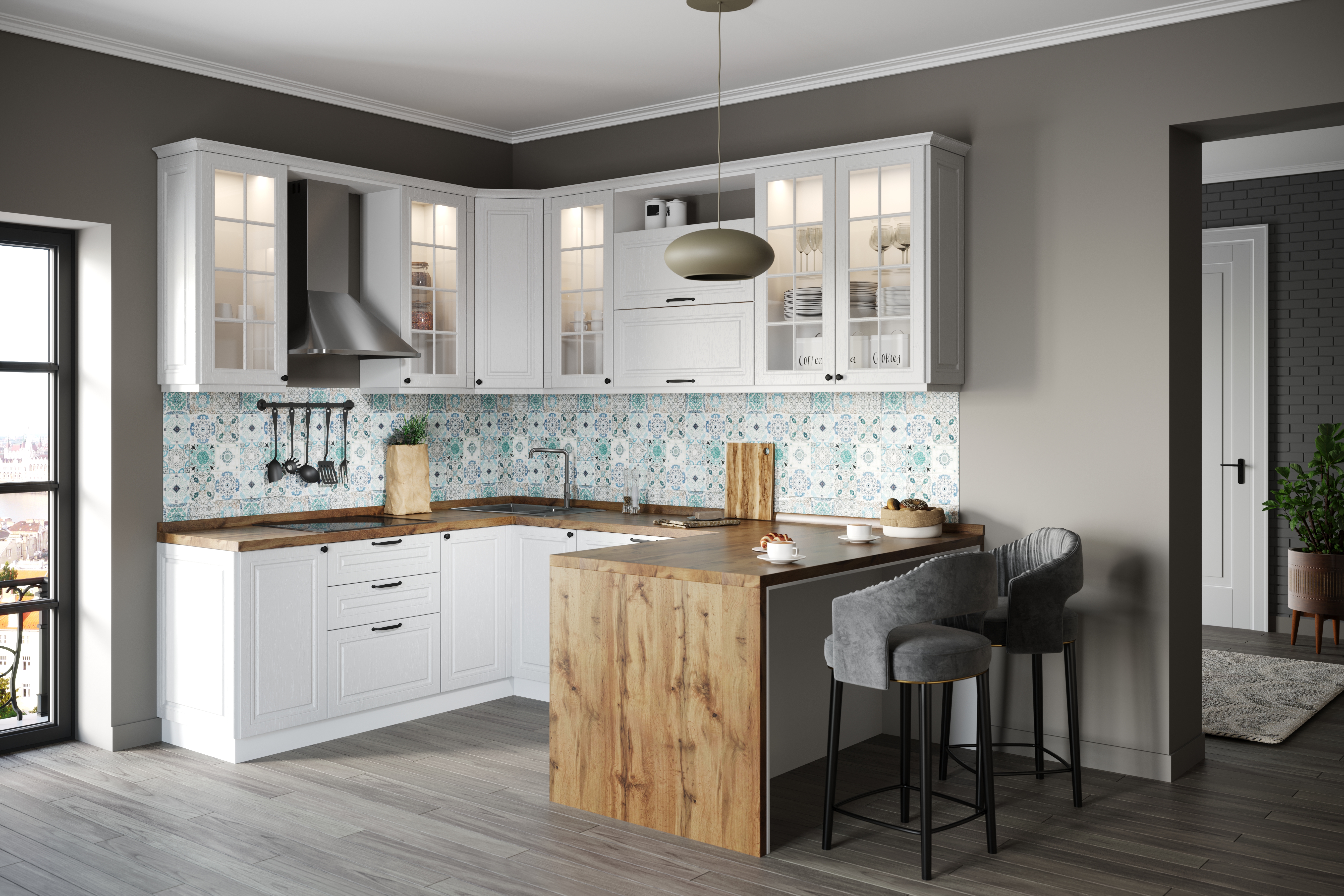 Кухня "Равенна Роял" Вайт