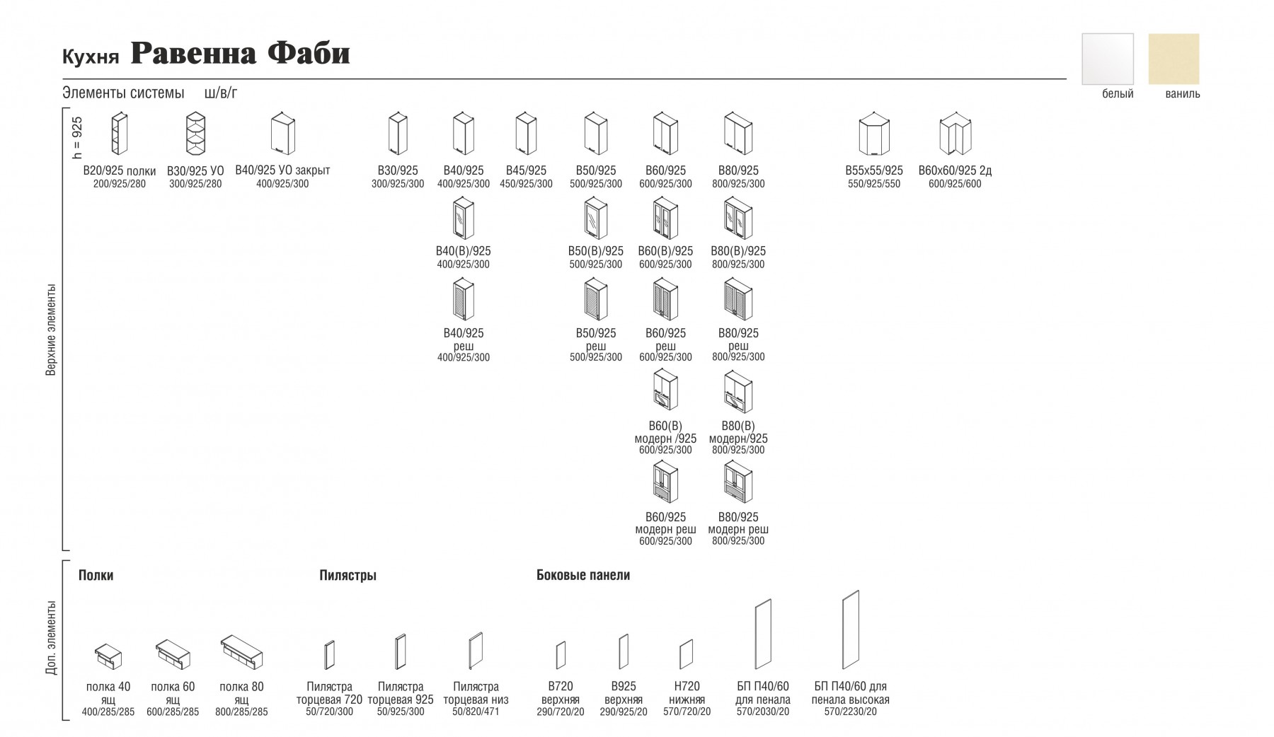Кухня Фаби 1,8м