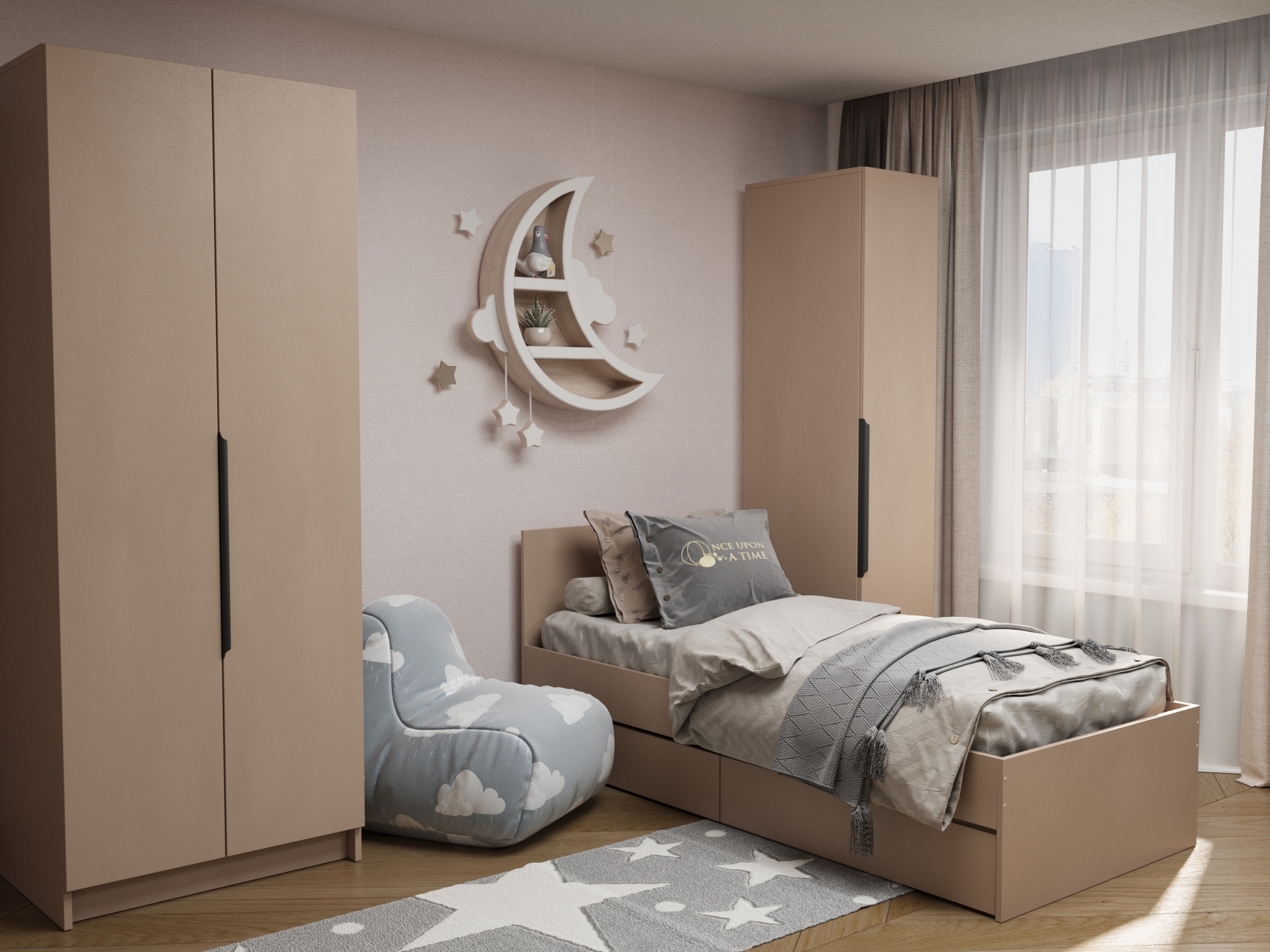 Детская "Соло" бежевая