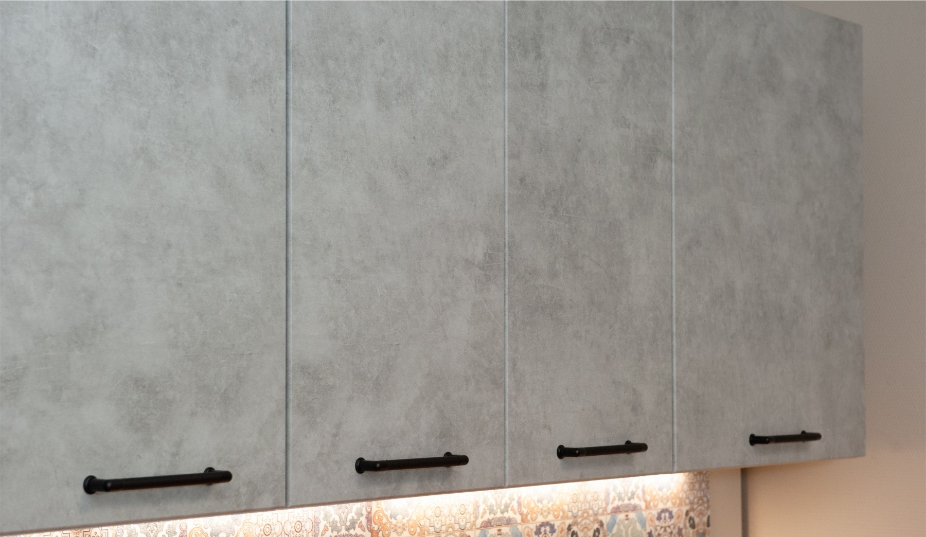 "Ника Лофт" Кухня 1,8м, Бетон лофт натуральный