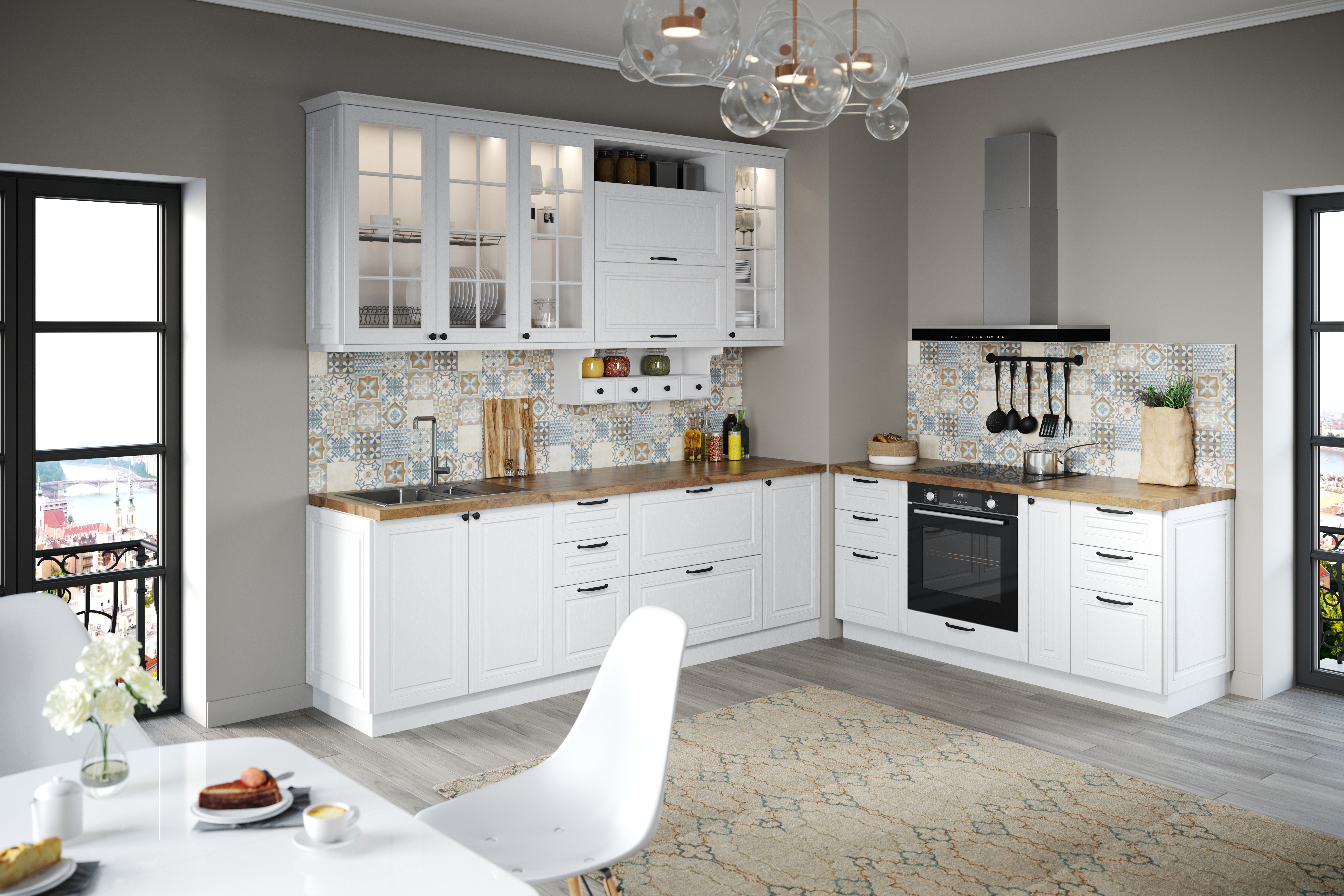 Кухня "Равенна Роял" Вайт