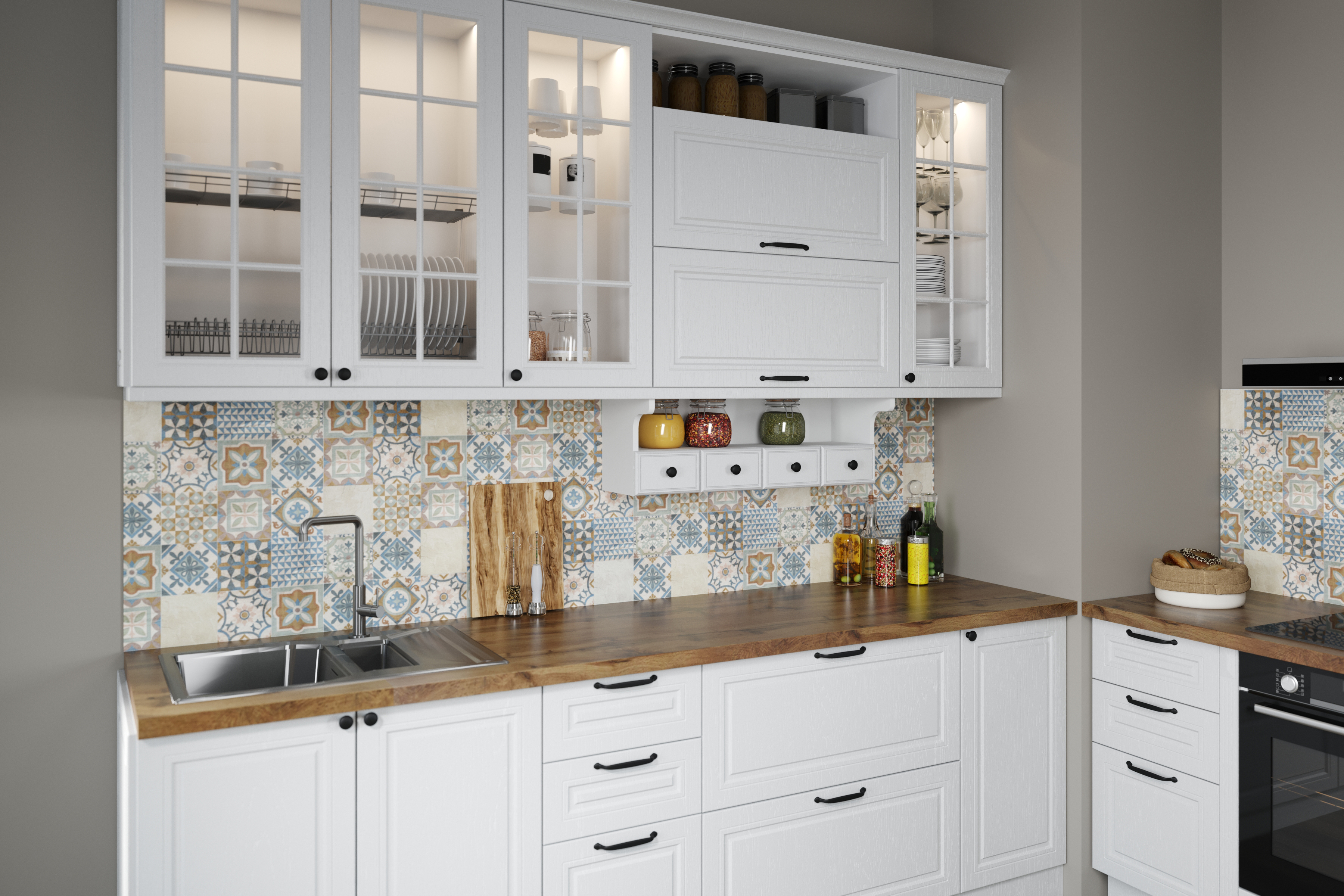 Кухня "Равенна Роял" Вайт